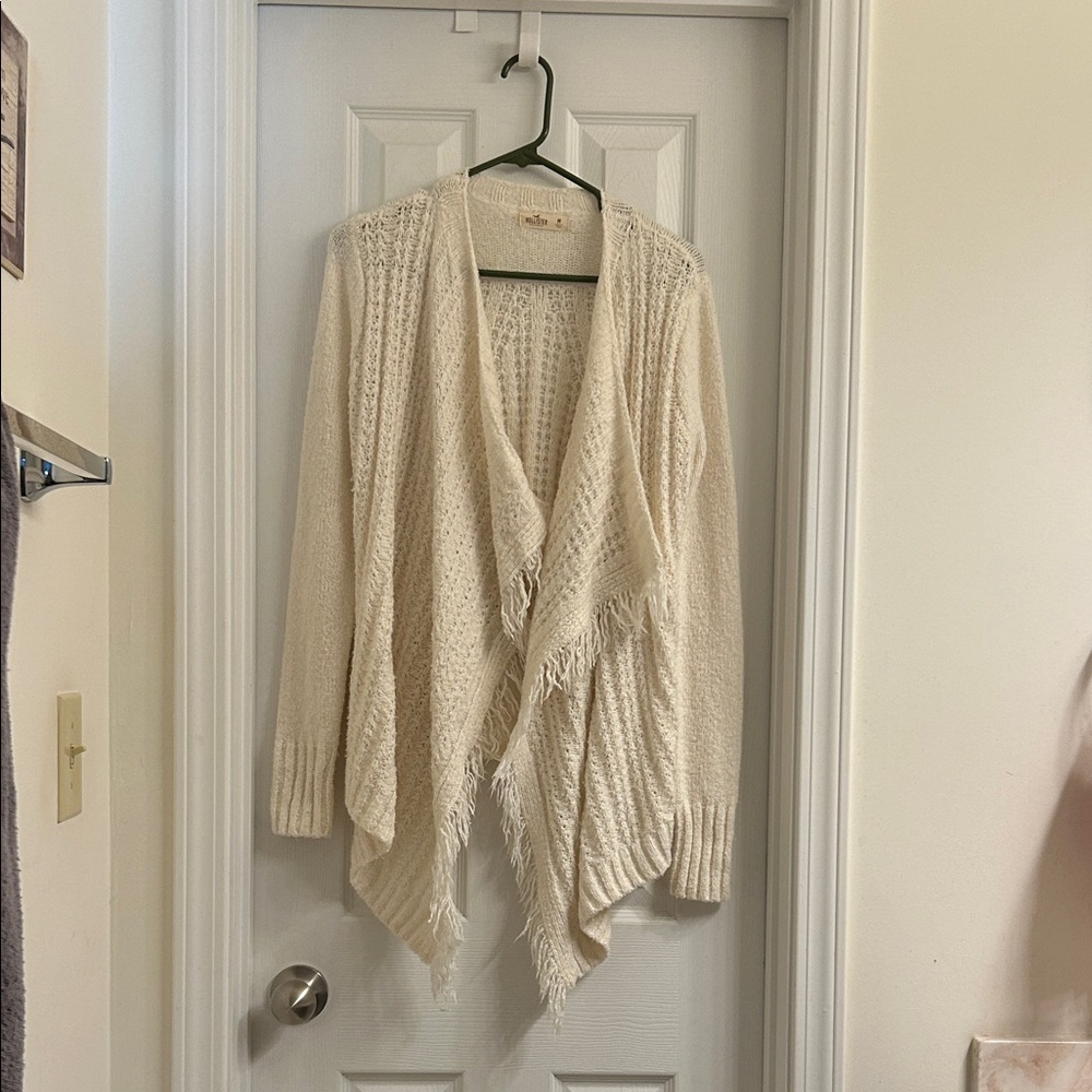 Hollister Women's Ivory Knit Cardigan